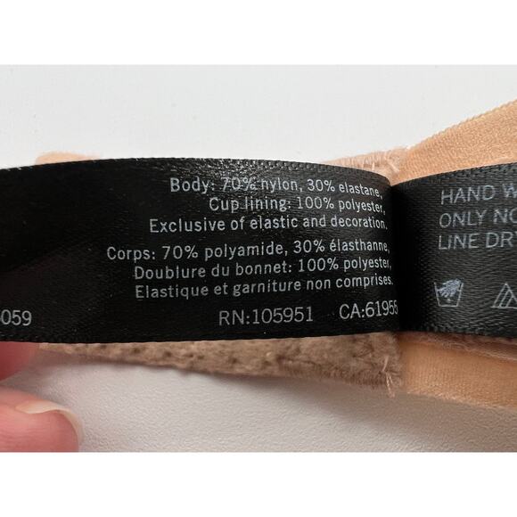 Natori Bra 34D 136059 Jacquard T-Shirt Lined Underwire Beige - Picture 8 of 9